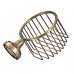 MonkeyJack Vintage Wall Mount Solid Brass Toilet Roll Paper Holder Wire Basket Oil Rubbed Bronze Bathroom Cosmetics Storage with Pattern - B06XWXHTW5
